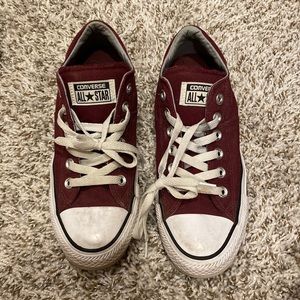 Women's Chuck Taylor All Star Madison Low Top Sneaker Burgundy Maroon